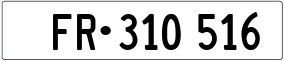 Trailer License Plate